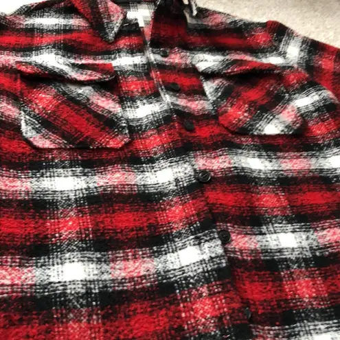 ZARA flannel plaid jacket coat, size medium