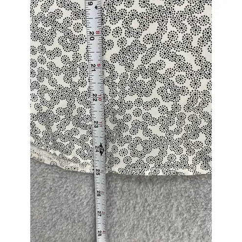 Ann Taylor LOFT  Women's Blouse Pussybow Sleeveless Size XS Geometric RoundNeck