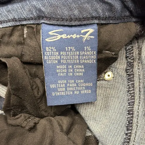 Seven7 Blue Flare Jeans Size 14 Denim Stretch Dressy Jeans Bohemian Plus Size