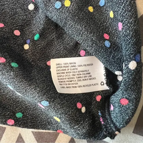 RIXO x Target Multicolor Polka Dot Long Sleeve Sweetheart Swing Dress Size 14 Black