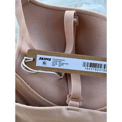 SKIMS Fits Everybody T-shirt Demi Bra Ochre Size 32B