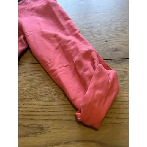 ROAR Western Embroidered Rhinestone Pearl Snap Shirt Roll Tab Sleeves M Country Pink Size M