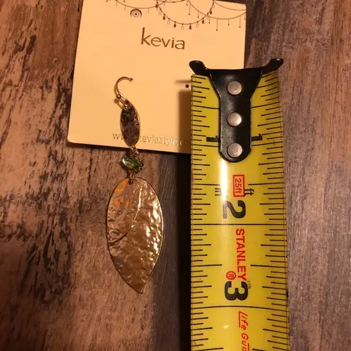 Savvy New in Box Kevia  Leaf Drop Earrings