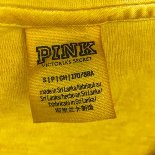 PINK - Victoria's Secret PINK Victoria’s Secret Oversized Campus Tee Yellow