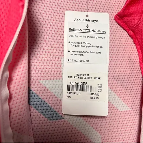 Panache Women’s Bullet SS Cycling Jersey Fitted with Full Zip Pink Size Medium