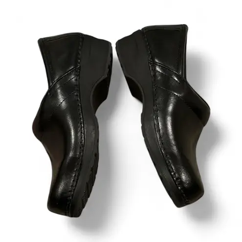 L.L. Bean Clog Women's Black Leather Mules 8