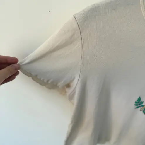 PS/LA Los Angeles California Crop Top Cute Deer Strawberry Graphic Size Medium