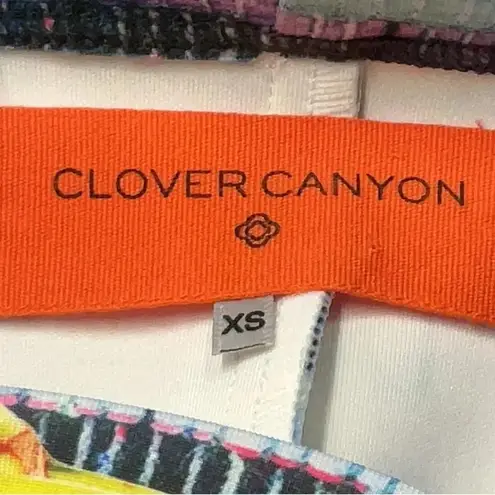 Clover Canyon Vintage Surf Shack Neoprene Bodycon Fitted Mini Skirt Size XS