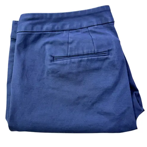 Boden Ankle Pants Womens Cropped Chinos Casual Work Trousers Size 8 Petite Blue
