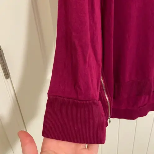 Chico's NWOT | Chico’s women’s deep pink zipper fleece lined‎ dress — size 12/14