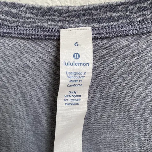 Meant To Move Long Sleeve in Sheer Luon Pebble Jacquard V2 Arctic Gray Ice Gray Size 6