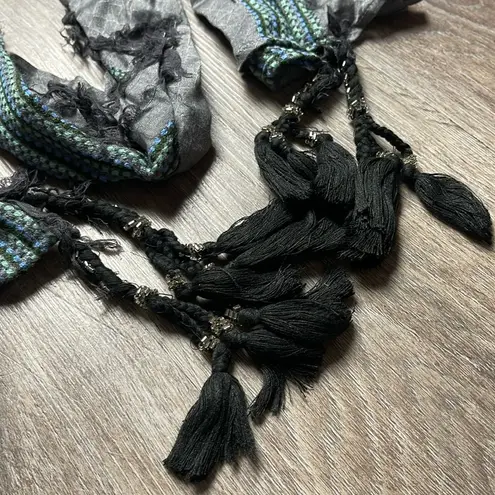 Eco Friendly Scarf + bracelet Gray