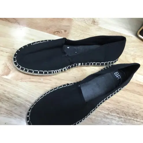 BP. Espadrille Flats Women's Size US 8.5M Black Round Toe Slip