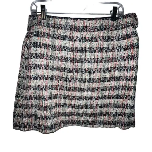 Scotch & Soda Scotch & Soda Short Mini Tweed Pocket Front A Line Skirt Combo T Multi Color Lg