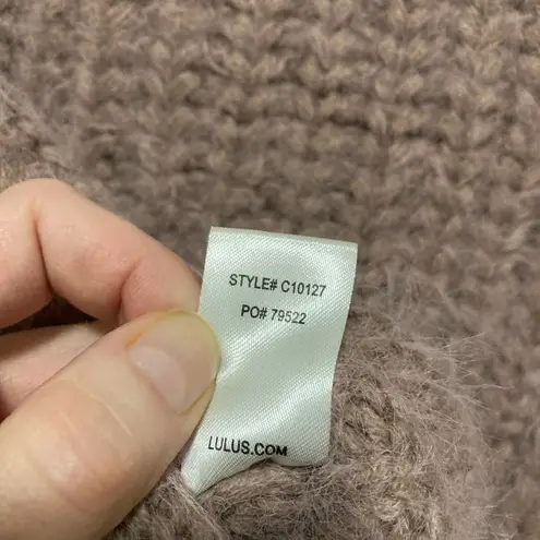 Lulu’s Feeling It Mauve Pink Soft Eyelash Off Shoulder Sweater Size undefined