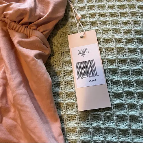 Eberjay MNWT Eberjey Womens Pink Grayson So Solid Ruffle Straps One Piece Swimsuit