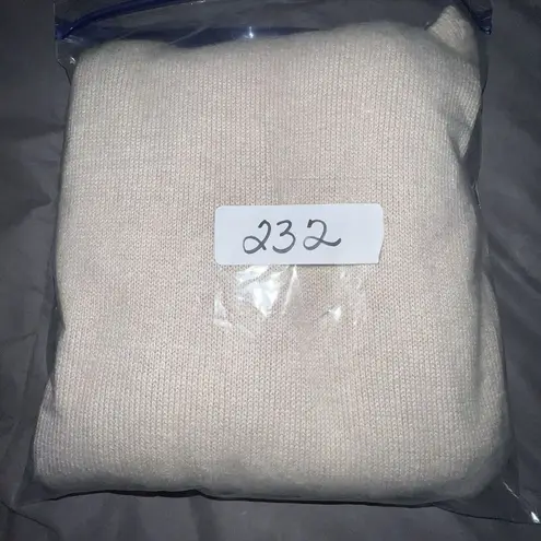 J. Jill Oatmeal Neutral V Neck Wool Silk Blend Cardigan Sweater Size Medium Tan