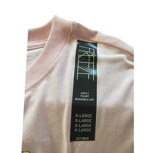 Marvel  Baby Groot Embroidered Tee Shirt Pink Size XL NWT