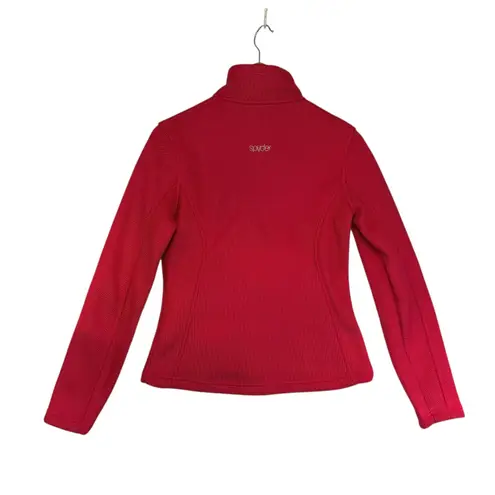 Spyder Womens Red Fleece Full Zip Jacket Size Athletic Outdoor S