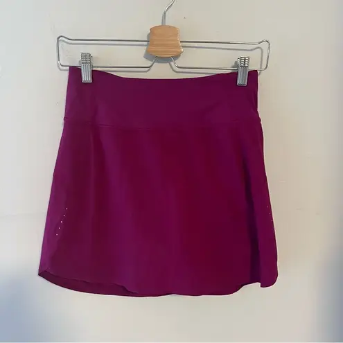 Athleta  Run With It Skort 14” Berry