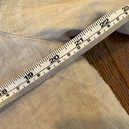 Saks 5th Avenue  100% linen blouse with crochet trim large