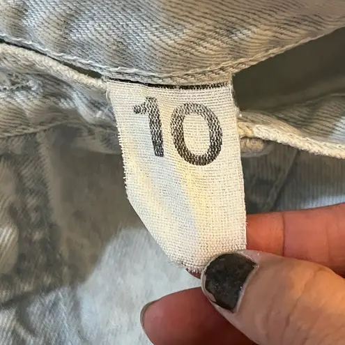 ZENA Jeans Light Blue Acid Wash Vintage High Waisted Tapered Retro Mom size 10