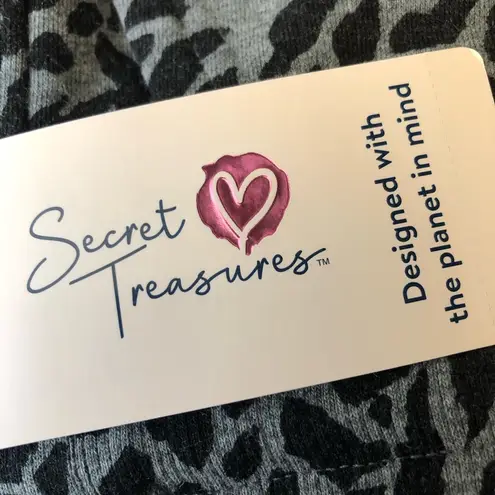 secret treasures Womens Terry Cropped Sleep Top Size XS 0-2 Cut Off Edges New