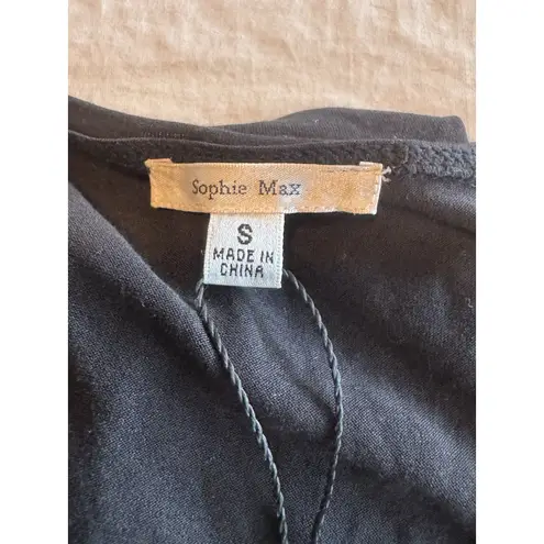 Sophie Max Studio Dress Sz Small Black Date Night Party Cocktail Whimsy Goth