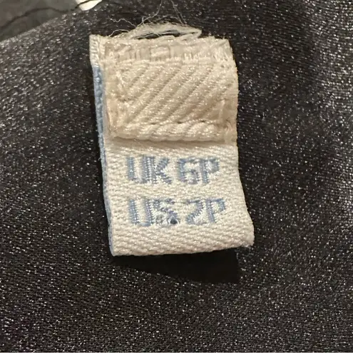 BODEN ROLL NECK BLACK SILK SHORT SLEEVE Elegant Black Dress 2 Petite Size 2P