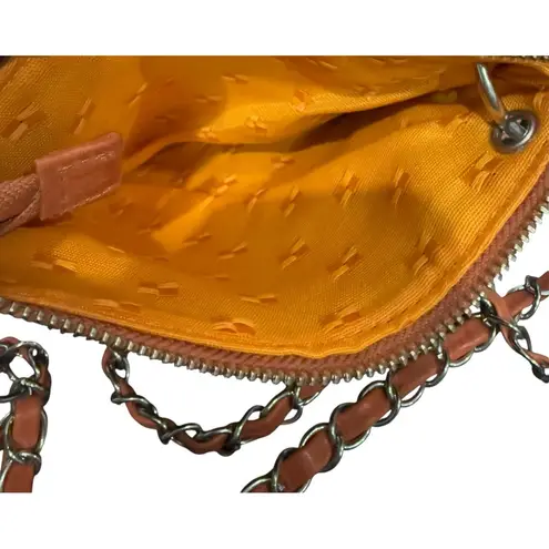 Agostino Designer Leather Crossbody Bag – Studded, Chain Strap, Custom Hardware Brown