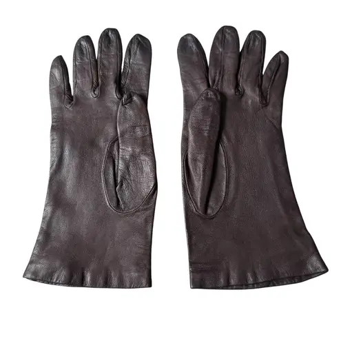 Alwyn brown thin leather gloves women's size 6 1/4 great for driving
