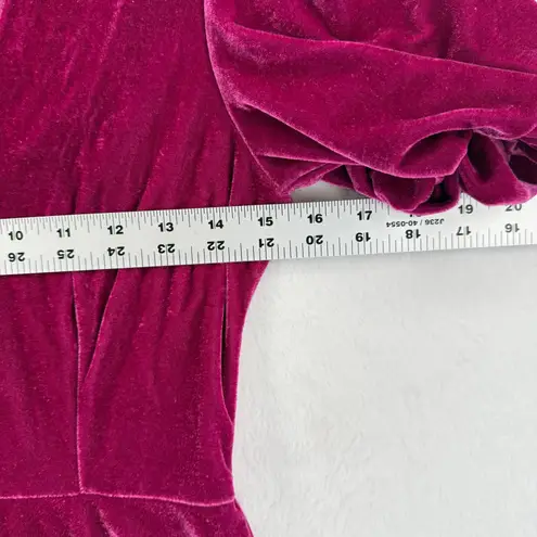 Fanco Velvet Dress Women's Small Purple Short Sleeve Party Mini