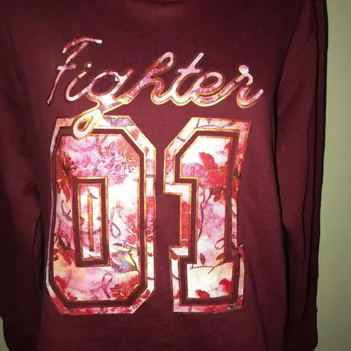 BREAST CANCER AWARENESS FIGHTER 01 GRAPHIC HOODIE SMALL