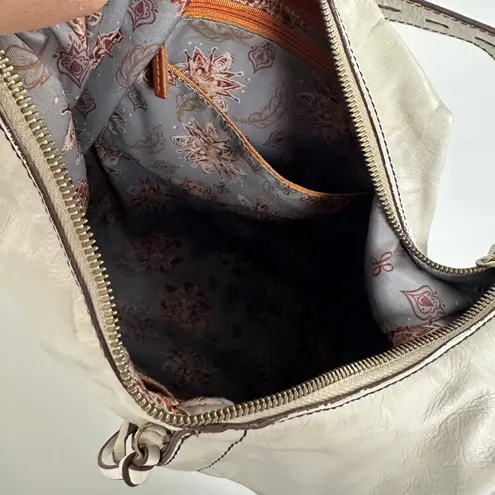 Hobo International HOBO- Marley Bag Shoulder Purse Career Business Off-White Cream Leather