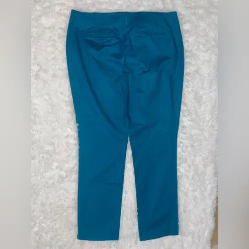 Boden USA Boden teal woman’s slacks mid rise pants stretchy size 14 L EUC