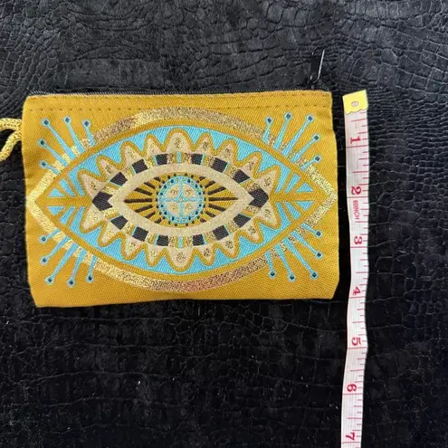 Embroidered Eye Design Clutch