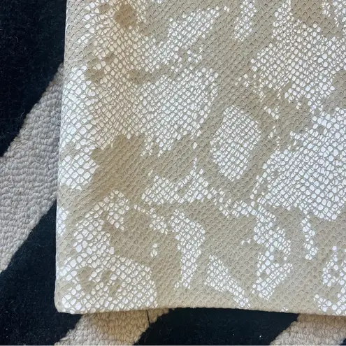 ESCADA vintage luxury Leather Snake python Pencil Skirt Tan Size XS