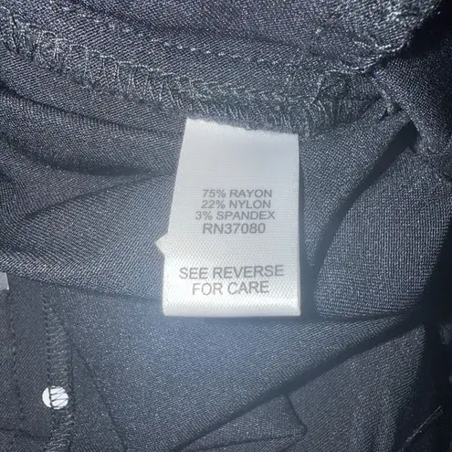 Beulah Wide Leg Black and Gray Jogger Jeans Small