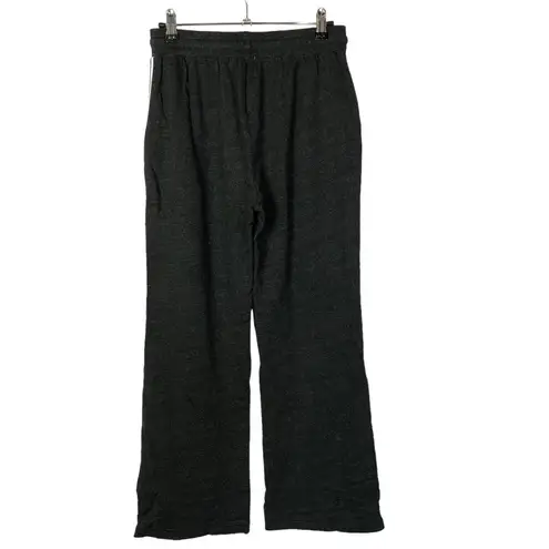 Sundry  Dark Gray Metallic Side Stripe Fleece Lined Wide Leg Sweatpants 1 / S