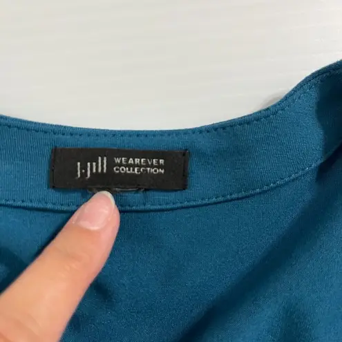 J.Jill  Wearever Cardigan Single Button Women's Sweater Long Sleeve deep Teal