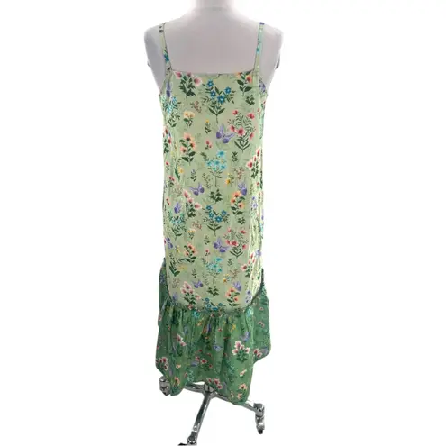 NWOT Double A Vera Dress in Mixed Botanical Sz XS Green