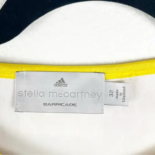 ADIDAS x STELLA McCARTNEY 3/4 Sleeves Patterned Barricade Top, Size XS/S Yellow