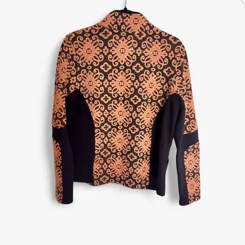 SAHALIE Zip Up Jacket a black and Brown Size M