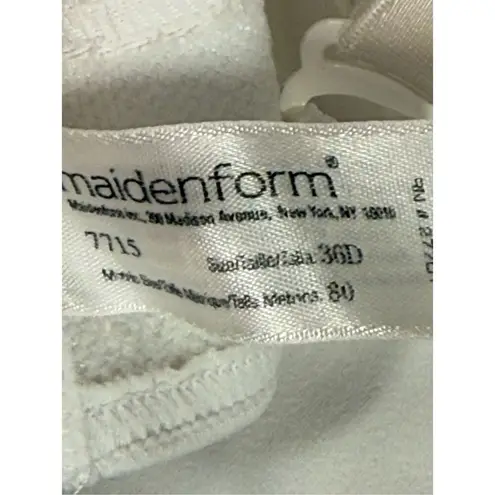 Maidenform Bridal Bra White Strapless Long Line 7715 Boned Size 36D