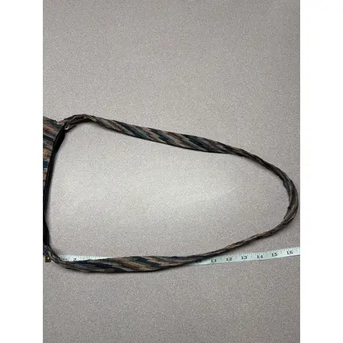 Rita's Handbag Multicolor Woven Zigzag Tapestry Purse