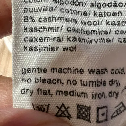 Odd Molly Knit Tunic Top Layering Piece Long Sleeve Cashmere Blend Beige Size 1