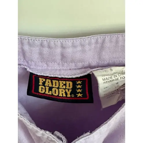 Vintage 1990s Lilac ButtonFront Pinafore Dress Soft Cotton Minimal Cottagecore Purple Size 6