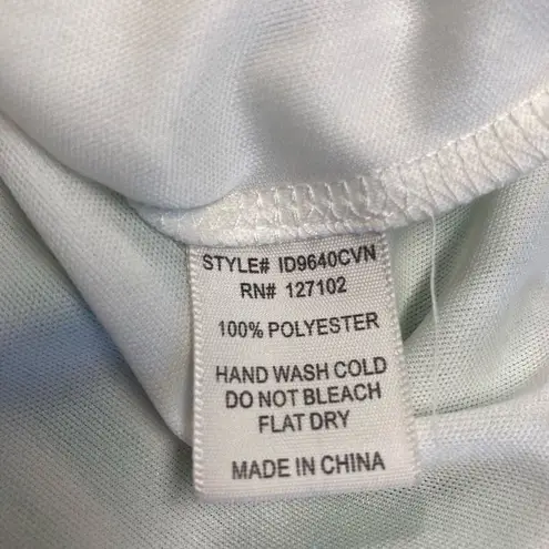 Pink Owl Women’s Dress Green & White Fit & Flare Size Large Sleeveless