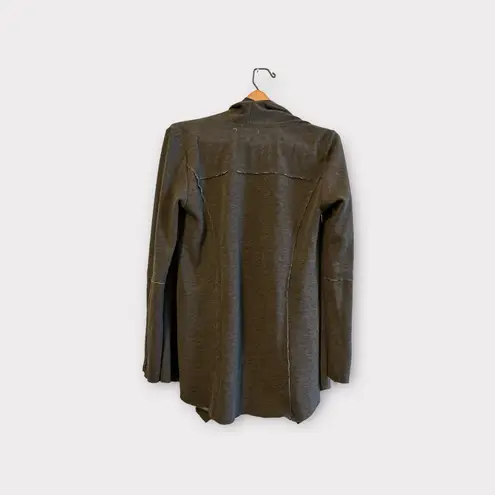 YA Los Angeles Black Scarf Hem Lined Open Front
Duster Blazer Jacket Size S