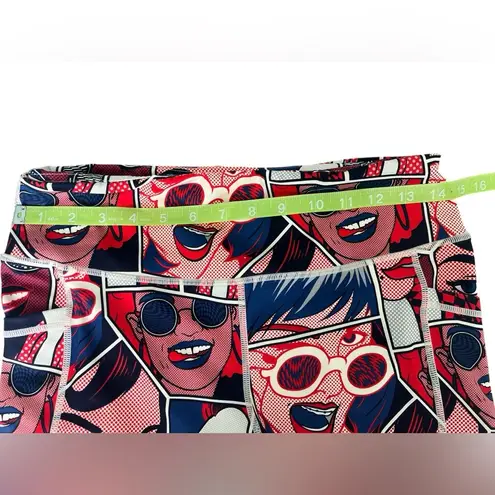 Constantly Varied Gear Ladies Pop Art Leggings Medium Red